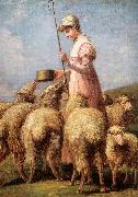 Anna Chamberlain Freeland Shepherdess oil painting